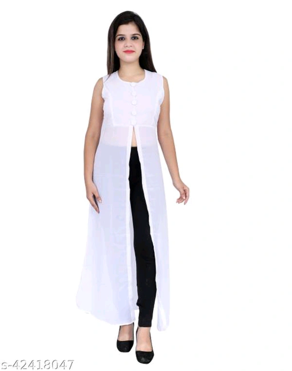 Stylish Modern Women Kurtis - White, S
