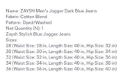 ZAYSH Stylish Men's Jeans 👖 - Navy Blue, 28
