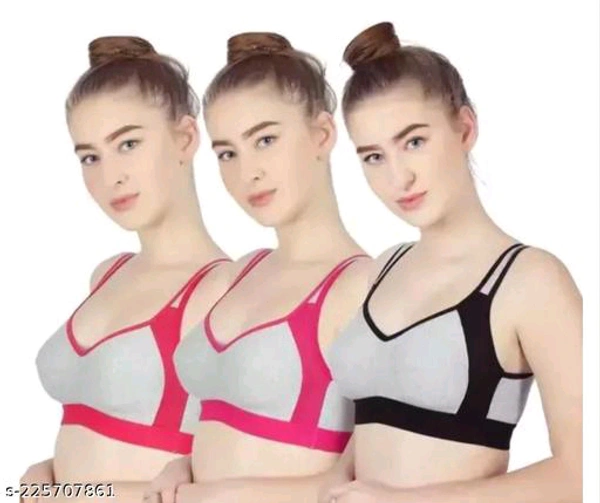 Comfy Stylish Women Bra 3Pcs Combo - 38B