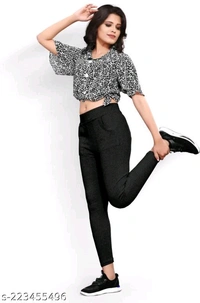 Gorgeous Modern Women Jeggings Black - Free Size