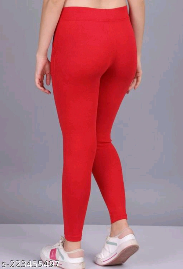 Gorgeous Modern Women Jeggings Red - Free Size