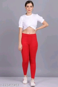 Gorgeous Modern Women Jeggings Red - 26