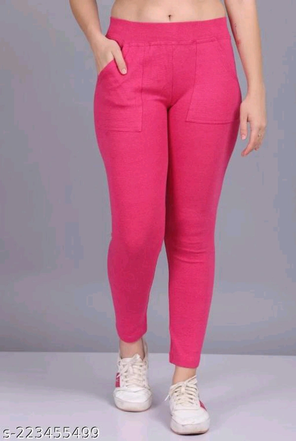 Gorgeous Modern Women Jeggings Pink - Free Size