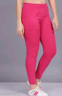 Gorgeous Modern Women Jeggings Pink - Free Size