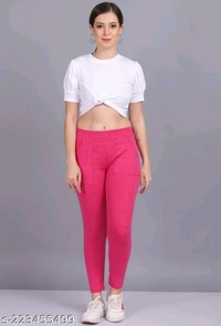 Gorgeous Modern Women Jeggings Pink - Free Size