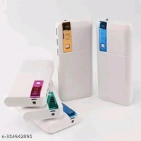 Power Bank 10000mah 3 USB port portable mobile charger support - Free Size