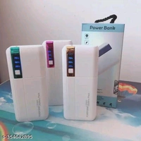 Power Bank 10000mah 3 USB port portable mobile charger support - Free Size