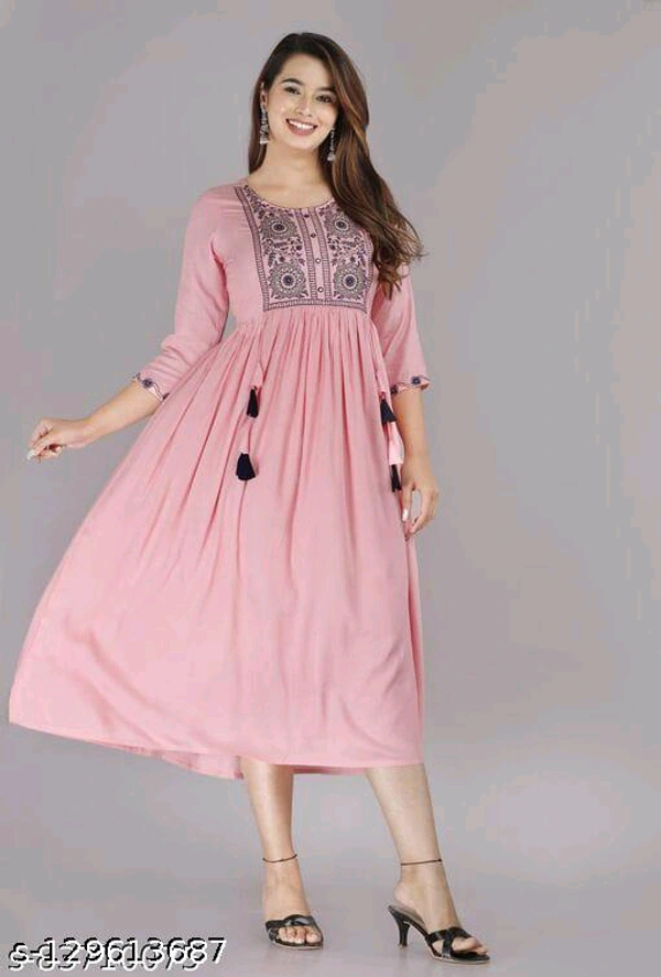 Chitrarekha Superior Women Kurtis - Tickle Me Pink, M