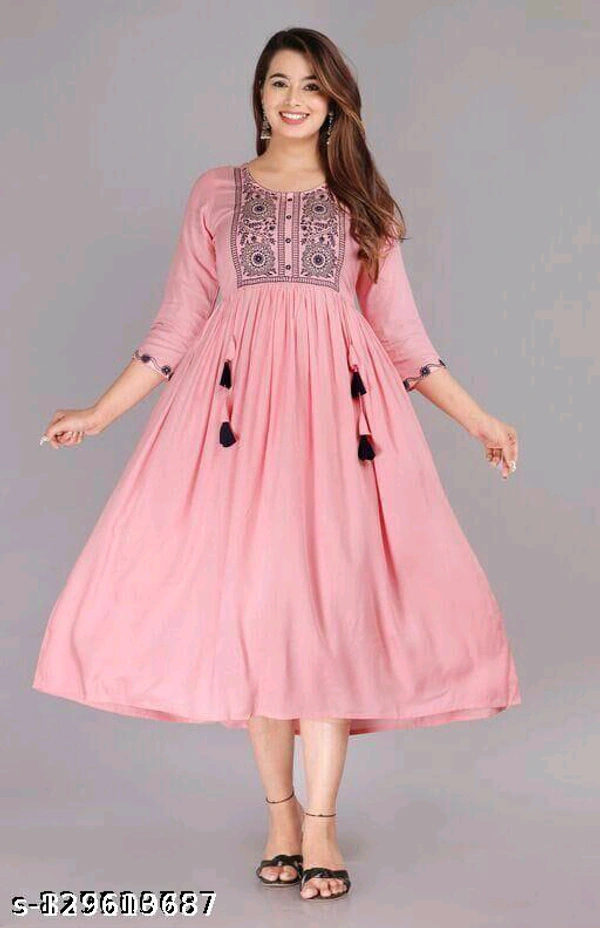 Chitrarekha Superior Women Kurtis - Tickle Me Pink, XL