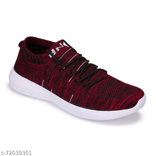 Unique Fashionable Men Casual Shoes - Maroon, 10