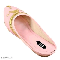 Trendy Women Bellies & Ballerinas - 4, Pink Lace