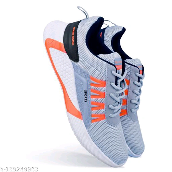 Modern Graceful Men Sports Shoes - 10, Gray
