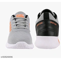 Modern Graceful Men Sports Shoes - 10, Gray