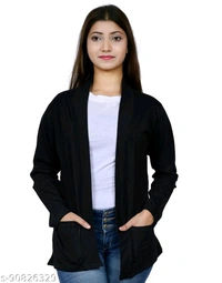 Classy Graceful Women Capes, Shrugs & Ponchos - Wild Watermelon, S