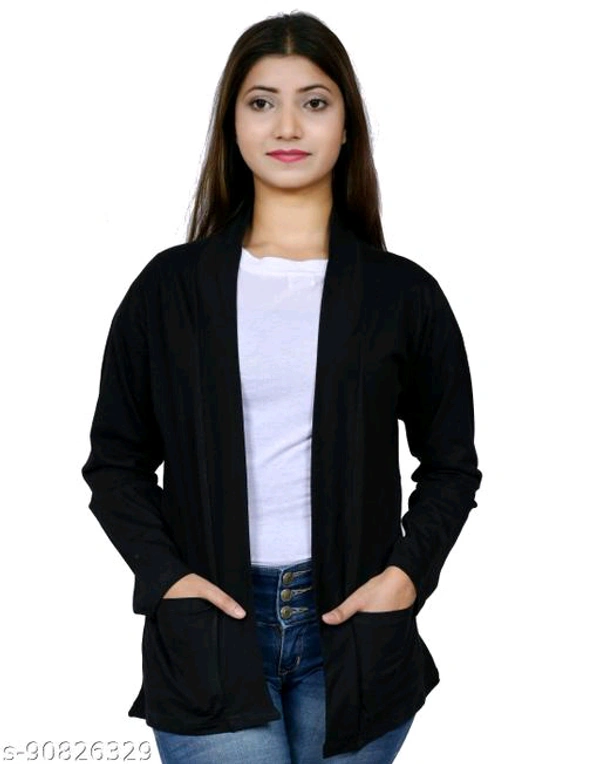 Classy Graceful Women Capes, Shrugs & Ponchos - Wild Watermelon, S