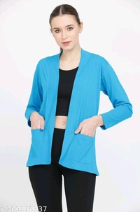 Classy Graceful Women Capes, Shrugs & Ponchos - Wild Watermelon, S