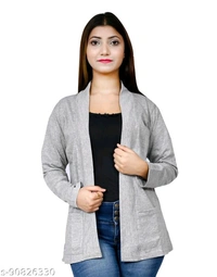 Classy Graceful Women Capes, Shrugs & Ponchos - Wild Watermelon, S