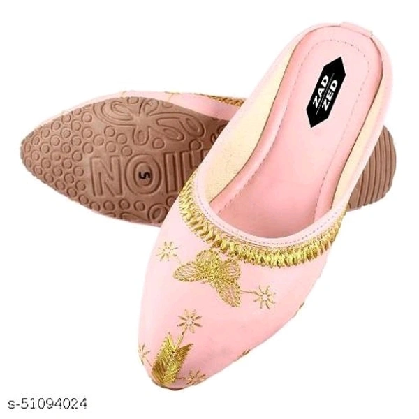 Trendy Women Bellies & Ballerinas - 6, Pink Lace
