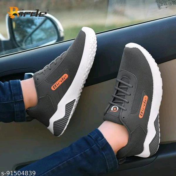 Modern Trendy Men Sports Shoes - Gray, 8