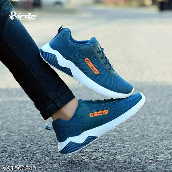 Modern Trendy Men Sports Shoes - Pine Green, 8