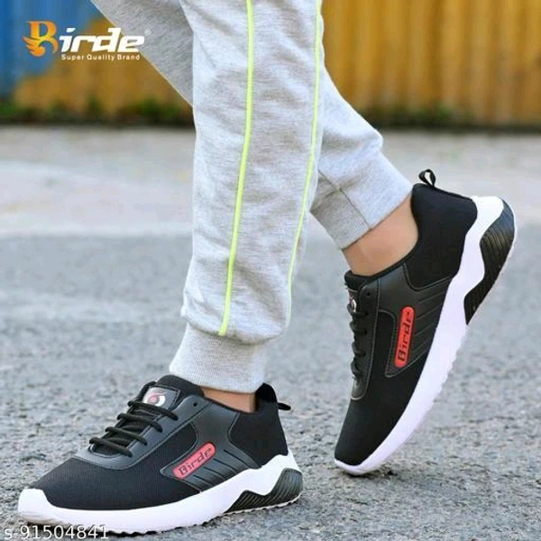 Modern Trendy Men Sports Shoes - Black, 8