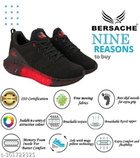 Relaxed Fashionable Men Sports Shoes - Black, 8