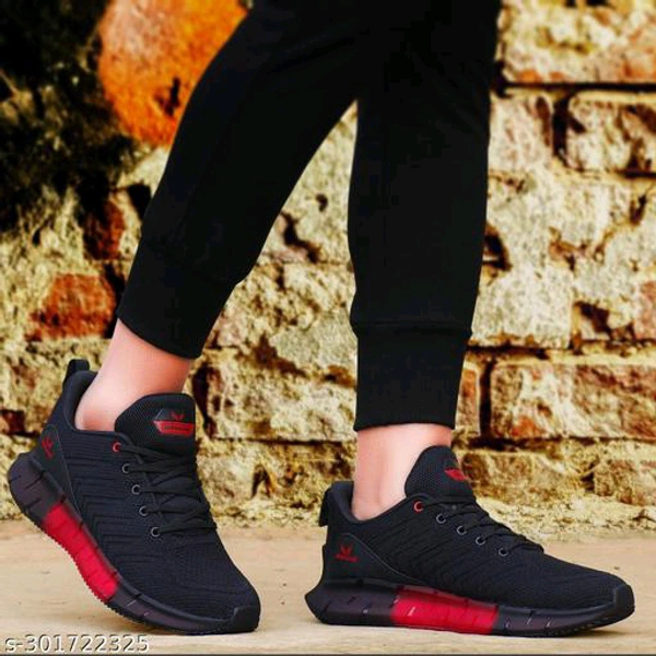 Relaxed Fashionable Men Sports Shoes - Black, 10