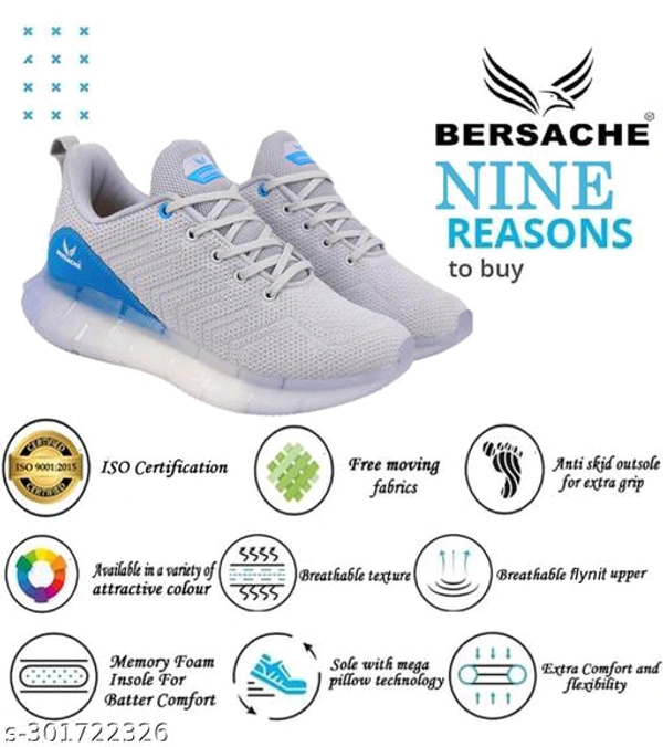 Relaxed Fashionable Men Sports Shoes - White, 9
