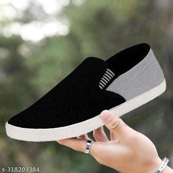 Canvas Latest Fabulous Men Sports Shoes - Gray, 7