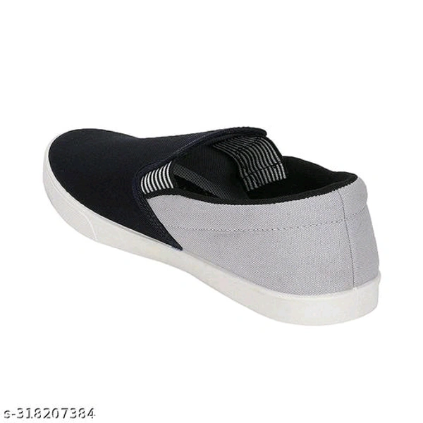 Canvas Latest Fabulous Men Sports Shoes - Gray, 10
