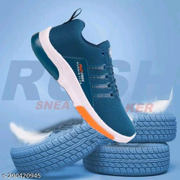 Unique Fabulous Men Sports Shoes - Eastern Blue, 7