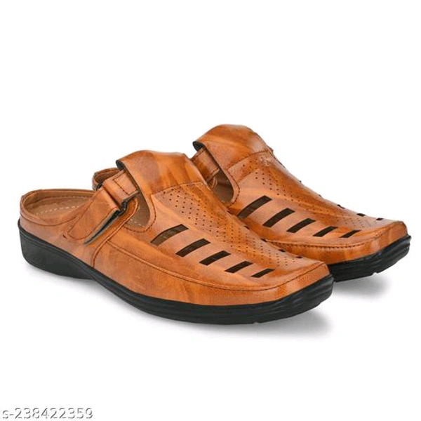 Latest Fashionable Men Sandals - Tan, 6