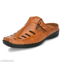 Latest Fashionable Men Sandals - Tan, 6