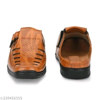 Latest Fashionable Men Sandals - Tan, 7