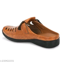 Latest Fashionable Men Sandals - Tan, 7