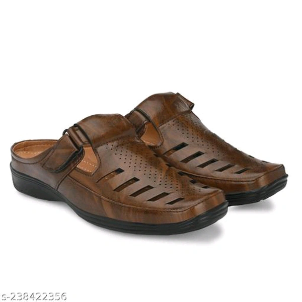 Latest Fashionable Men Sandals - Brown, 7