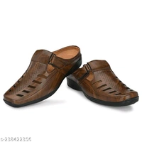 Latest Fashionable Men Sandals - Brown, 7