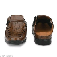 Latest Fashionable Men Sandals - Brown, 7