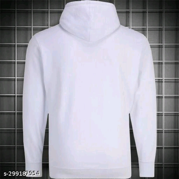 Trendy Designer Men Sweatshirts Hip Hop Fashion - White, XXL