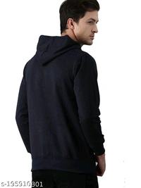 KEESOR Trendy Graceful Men Sweatshirts - Navy Blue, S