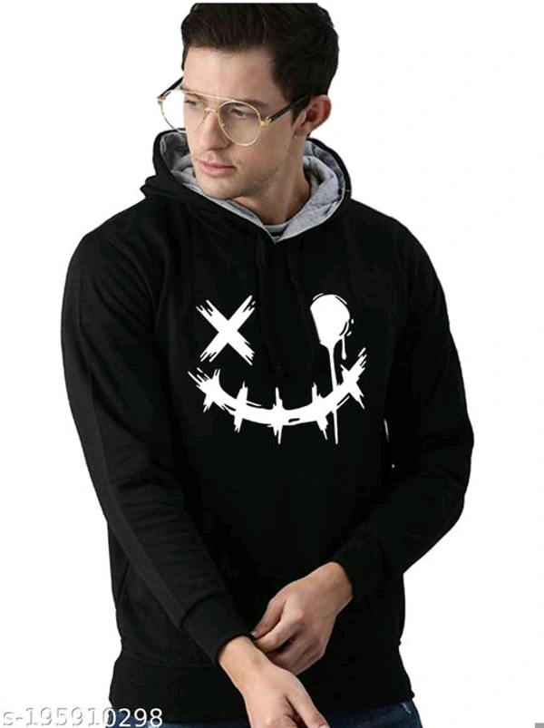 KEESOR Trendy Graceful Men Sweatshirts - Black, XL