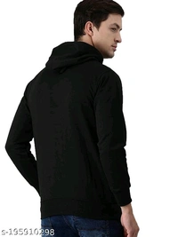 KEESOR Trendy Graceful Men Sweatshirts - Black, M