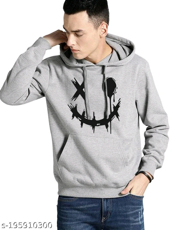 KEESOR Trendy Graceful Men Sweatshirts - Gray, S