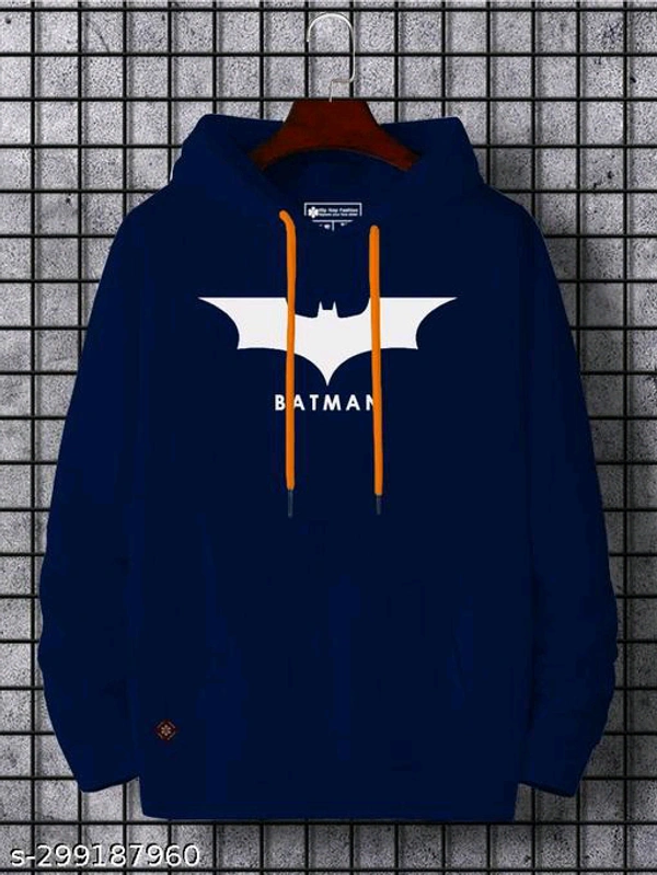 Trendy Designer Men Sweatshirts Hip Hop Fashion - Navy Blue, XL