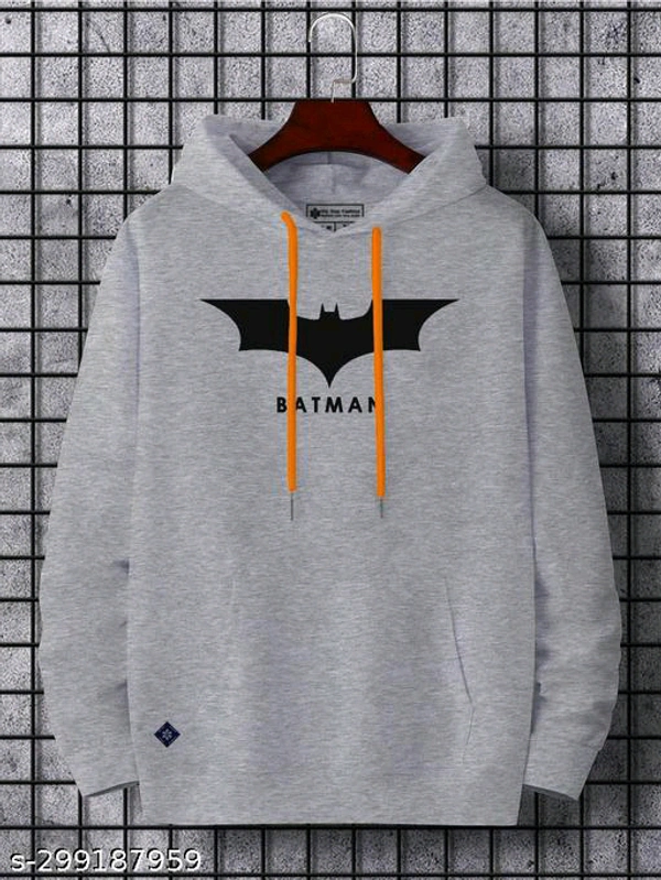 Trendy Designer Men Sweatshirts Hip Hop Fashion - Gray, M
