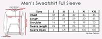Trendy Designer Men Sweatshirts Hip Hop Fashion - Black, L