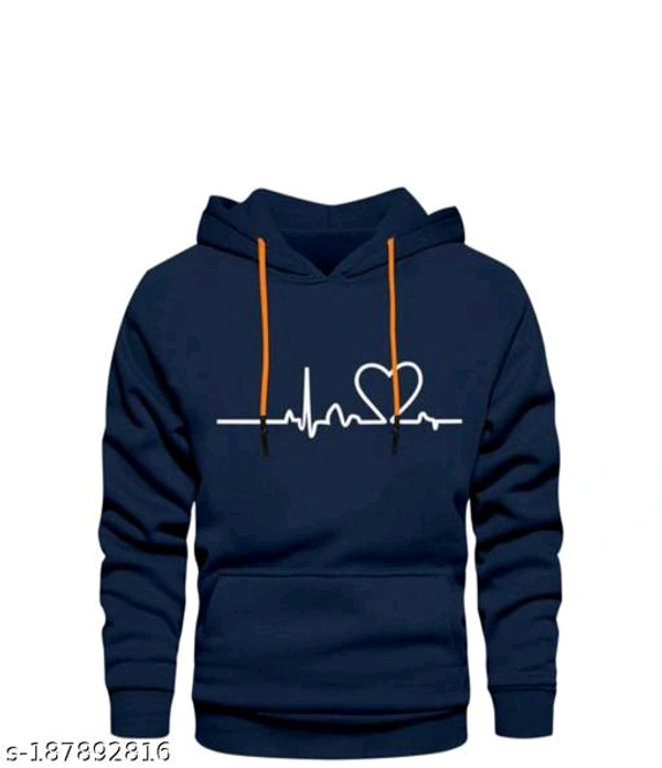 Trendy Elegant Fashionista Men Sweatshirt - Navy Blue, XXL