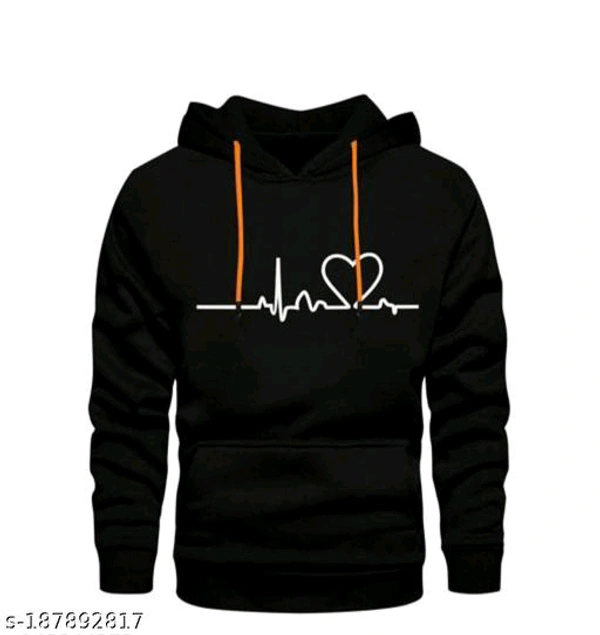 Trendy Elegant Fashionista Men Sweatshirt - Black, L