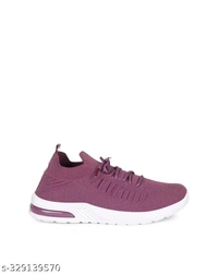 Ultra Lightweight Fancy Women Casual Shoes  - Solid Pink, 7
