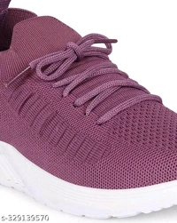 Ultra Lightweight Fancy Women Casual Shoes  - Solid Pink, 7